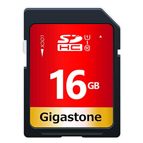 Gigastone SDJ[h 16GB SDHC [J[h  tHD rfI SD card fW^J Full HD UHS-I U1 Class 10 ~jP[X1t