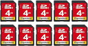 Gigastone 4GB SDカード 10枚セット UHS-I U1 Class 10 SDHC メモリーカード 高速 フルHD ビデオ デジタルカメラ SD...