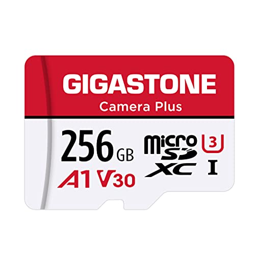Gigastone マイクロSDカード 256GB フルHD SDアダプタ付き SDXC U3 Class 10 100MB/S Gopro アクションカメラ スポーツカメラ 高速 UHS-I 4K UHD 動画