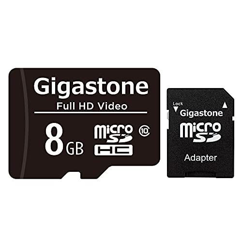 Gigastone 8GB Micro SDカード, Full HD Video対応 監視カメラ アクションカメラ ドローン対応 Gopro ..