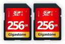 Gigastone SDカード 256GB 2枚セット UHS-I U1 Class 10 SDXC メモリーカード 高速 Full HD ビデオ デジタルカメ...