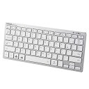 エレコム Bluetooth マルチペアリング ミニキーボード パンタグラフ式 軽量 薄型 3台同時ペアリング mac OS/iPad OS/Window OS対応 シルバー TK-FBP102SV/EC(2)