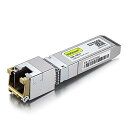 10Gtek 10GBase-T SFP+モジュール, 10G-T, 10Gカッパー, RJ-45 SFP+ CAT.6a, 最大30m, 光トランシーバ, Cisco SFP-10G-T-S、Meraki、Netgear、Ubiquiti UF-RJ