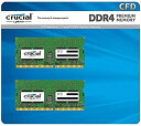 CFD販売 Crucial by Micron ノートPC用メモリ DDR4-2666 (PC4-21300) 16GB 2枚 260pin SO-DIMM 無...