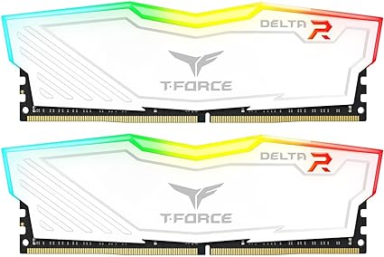 特殊:B094N69Z33コード:4589596202037ブランド:Team商品カラー: ホワイトサイズ情報:16GBx2枚 White商品サイズ: 高さ0.8、幅13.9、奥行き5この商品について規格：DDR4 UDIMM RGB発光型 XMP2.0準拠容量：16GBx2(32GBkit)速度：DDR4-3600 (PC4-28800) 　CL値：18-22-22-42　動作電圧：1.35v概要：DELTA RGB WHITEシリーズ。LED8個モデル。ASUS Aura Sync / ASROCK POLYCHROME SYNC / MSI Mystic Light SYNC / GIGABYTE RGB Fusion 対応 。ゲーミングPCなどにも最適なハイスピードタイプのデスクトップ用メモリです。BIOSのXMP2.0を有効にしprofileを読み込ませるだけで簡単にハイスピード設定にできます。初期動作では2400Mhzなどで動作いたしますがこちらは正常動作で、BiosでIntel系ではXMP2.0、AMD系ではXMP2.0に準ずる項目を選択しprofileを読み込ませてください。RGB制御のソフトが混在するとうまく動作しませんので制御ソフトは複数インストールされませんようご注意ください。保証期間：日本国内無期限保証(保証がご必要な際はご購入履歴をご提示ください 。2枚組の製品のため4枚使用での規定周波数動作保証は行っておりません。4枚でご利用の場合はbiosの手動設定で周波数を落とす必要が出る場合がございますがこれは不具合ではございませんのでご了承ください。› もっと見るブランドTeamコンピュータメモリサイズ32 GBRAMメモリ技術DDR4対応デバイスデスクトップパソコン電圧35 ボルト発送サイズ: 高さ16.8、幅14.4、奥行き1.6発送重量:140ブランド紹介 TEAMGROUPとはSDやmicroSDパソコン用メモリやSSD製品などを世界中で販売をしているメモリメーカーです。日本にも拠点がございますのでご購入後のサポートも日本国内で行えます。ご購入前のご相談やご購入後のサポートはお電話またはメールでご連絡ください。 保証はついていますか？すべて保証付きです。製品により保証期間が異なりますのでご購入履歴よりお問い合わせいただくか、ご購入履歴をご提示ください。アカウントからご注文履歴をご確認いただきお問い合わせいただければスムーズです。対応製品がわからないのですがご利用になられる機種等をお電話またはメールにてお知らせいただければ対応の製品をご案内いたします。保証内容を教えてください製品の保証期間内で保証規定内の故障であれば新品同製品または同等製品とのお取替えで対応いたします。保証規定についてはTEAMGROUPのWEBをご参照ください。 DRAM PC用メモリ ストアにアクセス SSD製品ストアにアクセス