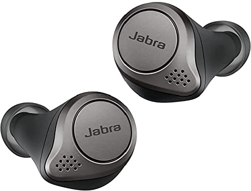 Jabra 完全ワイヤレスイヤホン Elite 75t チタニウムブラック IP55 Bluetooth® 5.0 マルチポイント対応 2台同時接続 最大8台ペアリング登録 専用アプリ 音質カスタマイズ マイク付 国内正規品/最大メーカー2年保証付き