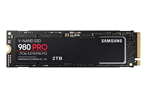 特殊:B08RK2SR23コード:0887276456430ブランド:サムスン(SAMSUNG)規格：MZ-V8P2T0Bサイズ情報:2TB商品サイズ: 高さ2.4、幅8、奥行き2.2商品重量:8.2この商品について次レベルのSSD性能： Samsung 980 PRO PCIe 4.0 NVMe SSDのパワーを解き放ち、次レベルのコンピューティングに突入しましょう。 980 PROは、PCIe 3.0との互換性を維持しながら、2倍のデータ転送速度を提供します。最高速度： 980 PROの最大7,000 MB/秒の読み取り速度で、SSDの限界を越えましょう。 フラッシュメモリコンポーネントとインターフェースを調和するよう設計されたElpsisコントローラーを搭載し、速度を向上。PCIe 4.0インターフェースにより、PCIe 3.0 SSDの2倍速、Samsung SATA SSDの12倍速を実現 - パフォーマンスを持続させるため、NVMe SSDの部品はすべて、Samsungによって製造されています。最高の組み合わせ： ハードコアゲーマーや技術に精通したユーザーのために設計された980 PROは、ゲーム、グラフィック、データ分析などのヘビーデューティーアプリケーション向けに高性能な帯域幅とスループットを提供します。 ゲームのロードが速いので、待ち時間を減らしより長く遊ぶことができます。効率的なM.2 SSD： 980 PROはコンパクトなM.2 2280フォームファクタで、デスクトップやノートパソコンに簡単に差し込むことができます。 そのサイズと最適な電力効率は、高性能コンピューティングシステムを構築するのに最適です。信頼性の高い熱制御： 高性能SSDには通常、高性能の熱制御が必要です。 安定した性能を確保するため、980 PROはニッケルコーティングでコントローラーの熱レベルを管理し、ヒートスプレッダラベルでNANDチップの効果的な熱制御を実現します。› もっと見るデジタルストレージ容量2 TBハードディスクインターフェイスNVMe接続技術SATAブランドサムスン(SAMSUNG)ハードディスクの説明ソリッドステートハードドライブ対応デバイスデスクトップ設置タイプ内蔵ハードドライブハードディスク容量2 TB商品用途 使用方法ゲーム付属コンポーネントSSD。発送サイズ: 高さ16.4、幅9.8、奥行き2.2発送重量:82Samsung 980 PRO PCIe 4.0 NVMe SSDのパワーを解き放ち、次レベルのコンピューティングに突入しましょう。 980 PROは、PCIe 3.0との互換性を維持しながら、2倍のデータ転送速度を提供します。 NVM Express®デザインマークは、NVM Express社の登録商標です。