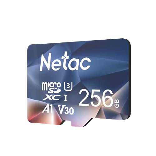 Netac microSD 256GB ő100MB/s microSDXC UHS-I U3 A1 V30 C10 Full HD Nintendo SwitchΉ [J[KiF - P500256