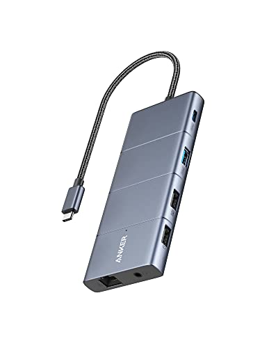 Anker 565 USB-C ハブ (11-in-1) 10Gbps 高速データ転送 4K HDMIポート DisplayPort 100W USB PD対応 USB 3.2 Gen 2 USB-Cポート USB-Aポート イーサネットポート 搭載