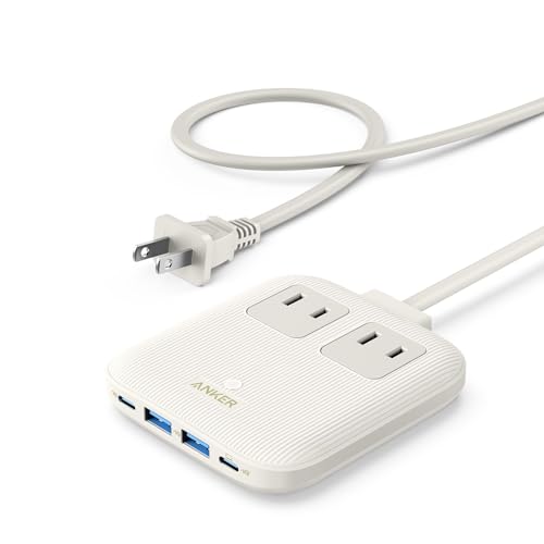 Anker Nano Charging Station (6-in-1, 67W) (USB^bv d^bv AC 2 USB-C 2|[g USB-A 2|[g R[h 1.5m) PSEZpK MacBook PDΉ Win