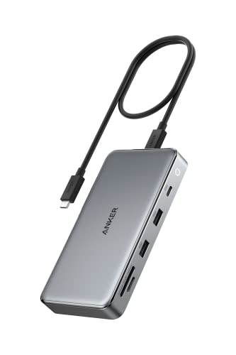 Anker 563 USB-C nu (10-in-1, Dual 4K HDMI, for MacBook) 100W MST@\ 3ʏo gvj^[ 4KΉ HDMI|[g EP[u 50cm USB PD Ή M1 M2 Ma