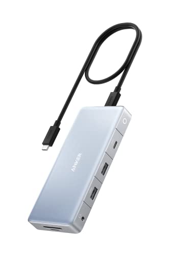 Anker 575 USB-C nu (12-in-1, Dual HDMI, DP) 100W USB PDΉ 3ʏo 4K HDMI|[g fBXvC|[g EP[u 50cm microSD SDJ[hXbg C[Tlbg|[g