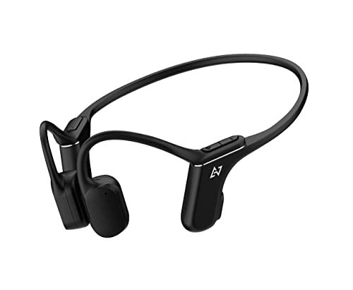 AVIOT WB-P1 ワイヤレスイヤホン 骨伝導 ランニング イヤホン こつでんどう 耳を塞がない イヤホン bluetooth 5.2 マイク付き IP67防水防塵 タイプc充電 12時間 長時間再生 マルチポイント対応(ブラック)