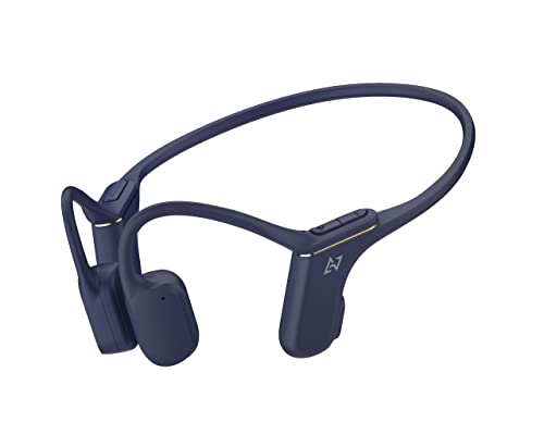 AVIOT WB-P1 ワイヤレスイヤホン 骨伝導 ランニング イヤホン こつでんどう 耳を塞がない イヤホン bluetooth 5.2 マイク付き IP67防水防塵 タイプc充電 12時間 長時間再生 マルチポイント対応 (ドーンネイビー)