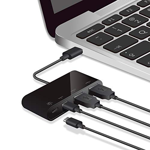 쥳 USBϥ USB Type c USB3.1Gen2 (A᥹2ݡ/ Type-C᥹2ݡ) Хѥ PDб MacBook / iPad / Surface GO Pro 7 / Chromebook б ֥å U3