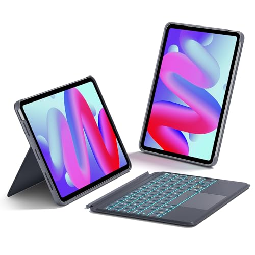 Inateck Bluetooth キーボードケース iPad Air 5/4 10.9インチ、iPad Pro 11インチ 4/3/2/1対応 分離式キーボート 7色のバックライト タッチパッド搭載 KB04111 (グレー) Inateck Bluetooth キーボードケース iPad Air 5/4 10.9インチ、iPad Pro 11インチ 4/3/2/1対応 分離式キーボート 7色のバックライト タッチパッド搭載 KB04111 (グレー)