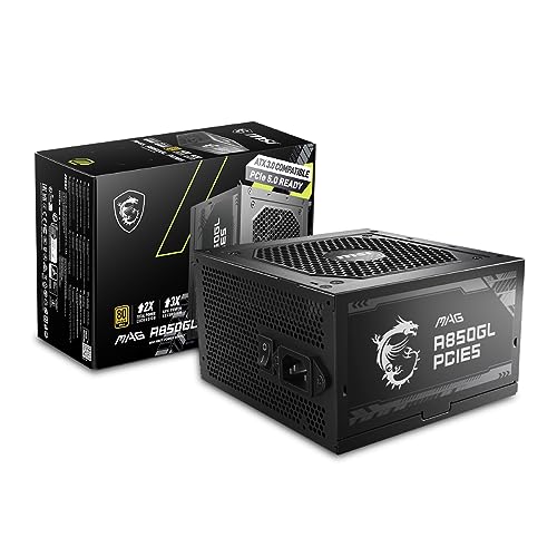 MSI 850W自作PC電源ユニットMAG A850GL PCIE5 (80PLUS GOLD PCIe5.0/ATX3.0ネイティブ対応)PS1327 MSI 850W自作PC電源ユニットMAG A850GL PCIE5 (80PLUS GOLD PCIe5.0/ATX3.0ネイティブ対応)PS1327