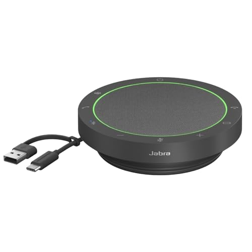 Jabra Speak2 55 スピーカーフォン 国内正規品 会議用マイクスピーカー 最新ノイズキャンセリング機能 有線/無線接続 MS Teams/Zoom 認定 最先端ビームフォーミングマイク 50mmフルレンジスピーカー USB A/USB