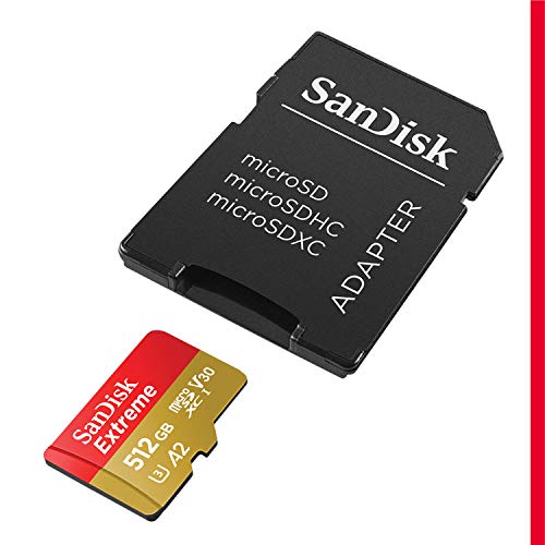 SanDisk ( サンディスク ) 512GB microSDXCカード EXTREME ( 最大 読込160MB/s 書込90MB/s ) SDアダプター付 SDSQXA1-512G-GN6MA 海外パッケージ