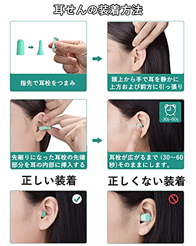 耳栓 睡眠用 かつてない着け心地 耳痛くない 遮音値38dB 騒音対策 低反発柔らかい ノイズキャンセリング 防音イヤープラグ 繰り返し使用可能 快眠 安眠グッズ 水洗いOK 男女兼用 胶囊収納ケース付(4ペア)