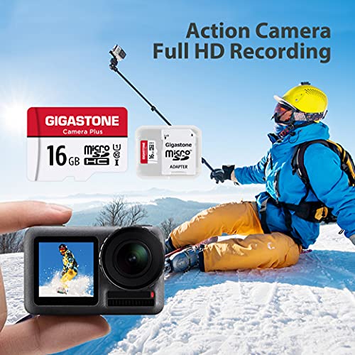 Gigastone マイクロSDカード 16GB フルHD 5個セット SDアダプタ付き ミニ収納ケース付き SDHC U1 C10 85MB/S UHS-I Full HD 動画
