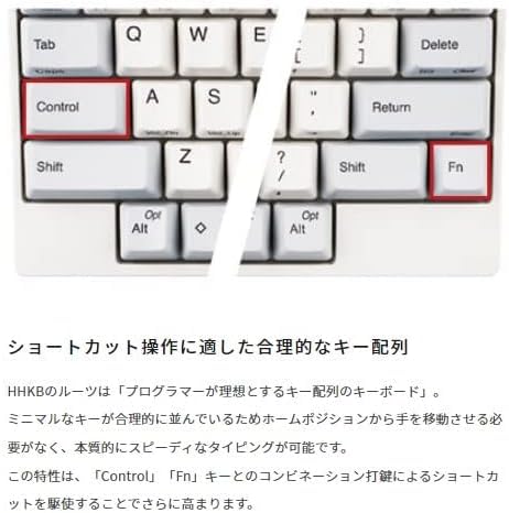 PFU Bluetooth キーボード HHKB Professional HYBRID Type -S 英語配列 墨