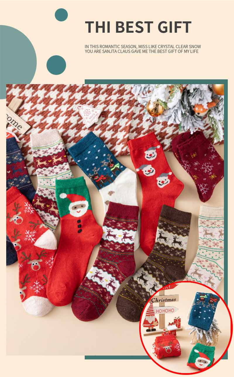 靴下 5足セット ソックス クリスマス靴下 も...の紹介画像2