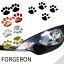 FORGERON 3D肉球ステッカー 4枚セット 犬 猫 足跡 キズ隠し 立体カーステッカー バイク用品 カー用品 ..