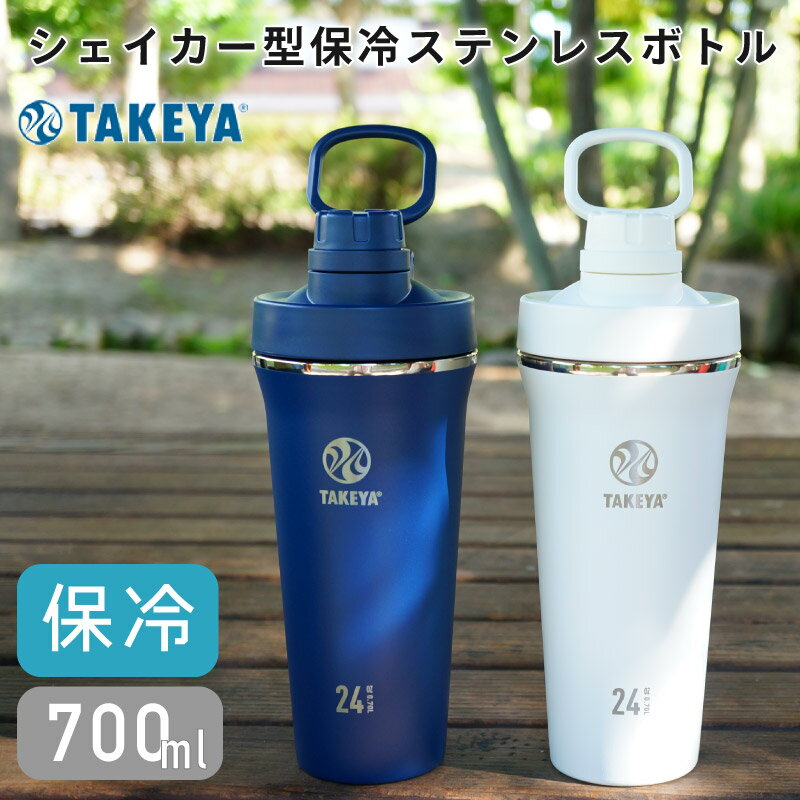 水筒 ステンレスボトル タケヤ 0.7L 700ml 保冷専用 真空断熱 2重構造 直飲み ボトル マグボトル スポーツ 部活動 アウトドア プロテイン ハイキング 持ちやすい キャリーハンドル仕様