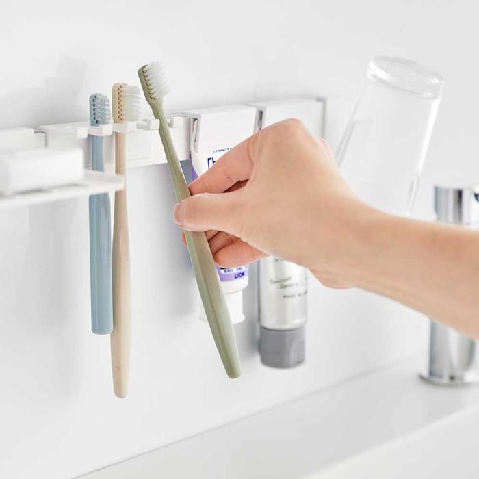 歯ブラシホルダー フィルムフック 歯ブラシ&歯磨き用品 収納 浮かせて収納 タワー 山崎実業 tower ホワイト ブラック 1879 1880 歯ブラシスタンド 歯ブラシホルダー yamazaki タワーシリーズ
