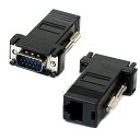 Cablecc 2pcs VGA Extenderオスto Cablecc LAN cat5 cat5e rj45イーサネットメスアダプタ