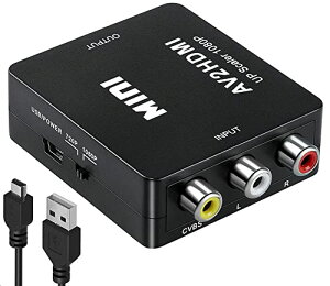 RCA to HDMI ѴС AV to HDMI ѴС ʥ RCA ݥå ֡򡢲 3ü hdmi Ѵץ ŤDVD쥳åȥǥåTV BoxŤൡ PS1PS2PSP