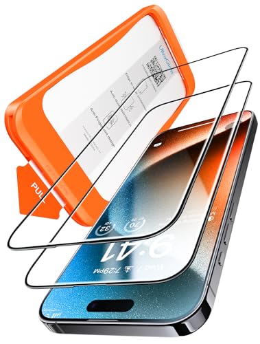 UltraGlass iPhone 15 Pro Max p KXtB ϒeKX 0 100%\t zoKChg GbW ߗ Sʕی dx9H ϏՌ wh~ iphone15promax p KXtB 6.