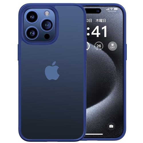 本体の色 3色 CASEKOO iPhone 15 Pro 用 ケース 耐衝撃 滑り止め 指紋防止 米軍MIL規格 マット仕上げ ストラップホール付き SGS認証 黄変防止 耐久性 カバー ワイヤレス充電対応 アイフォン 15 プロ 用 6.1 イン