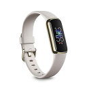 フィットビット スマートウォッチ メンズ Fitbit Luxe トラッカー フィットネストラッカー ルナホワイト/ソフトゴールド 5日間以上のバッテリーライフ/スマートウォッチ