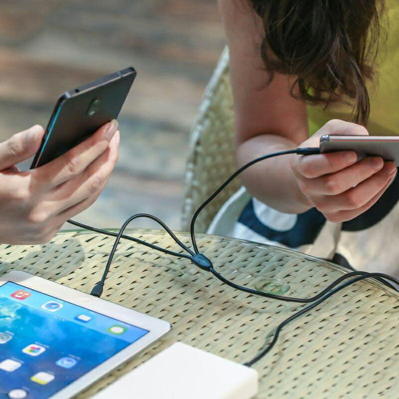 type-c、アンドロイド、アイフォンiphone 3タイプ対応　USB端子3in1充電ケーブル マルチ充電ケーブル　Lightning ライトニング/Micro USB ケーブル 急速充電