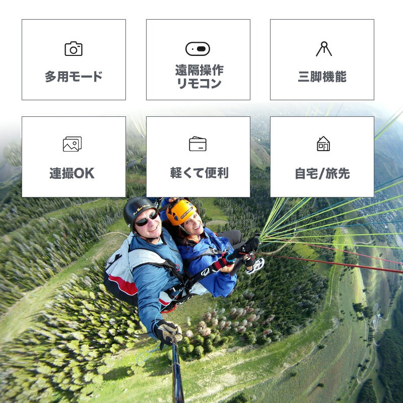 自撮り棒+三脚 セルカ棒 自撮り棒 折りたたみ 超小型 伸縮スタンド 　遠隔操作Blue...