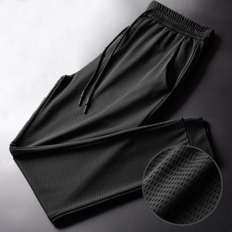 パンツ ジョガーパンツ ストレッチ メンズ 夏 ゴルフパンツ 接触冷感 冷感 冷感 アイスシルク チノパン メッシュ ロングパンツ 涼しい 吸水速乾 伸縮 裾絞り 冷感パンツ スウェットパンツ 長ズボン ワークパンツ 運動 イージーパンツ