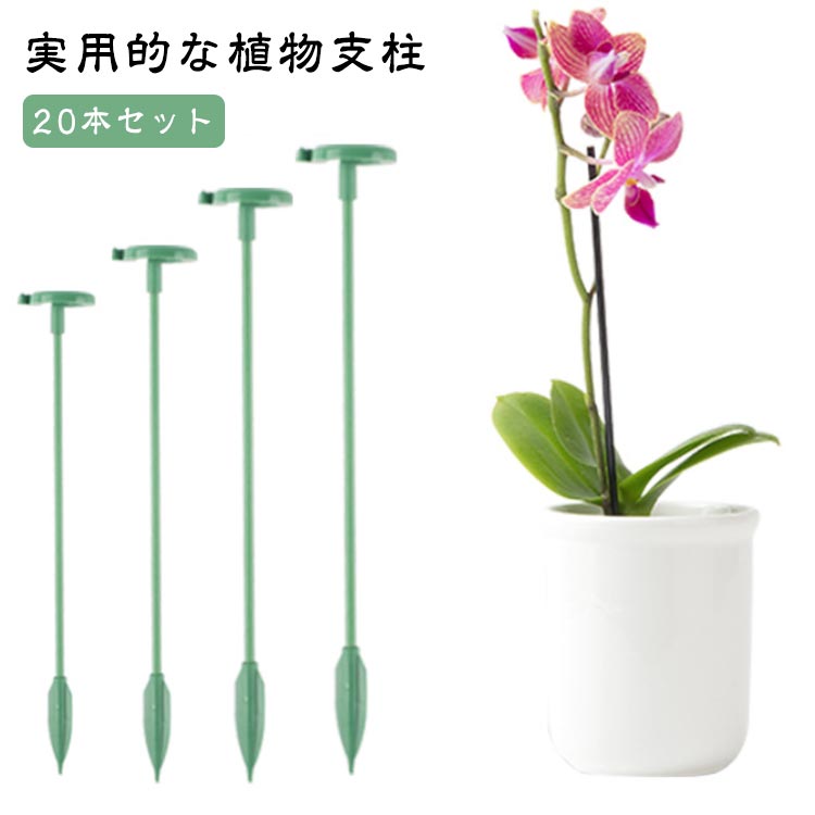 20本セット 58cm 農業用 フラワー支柱 支柱 48cm 20本セット 園芸支柱 花ささえ 観葉支柱 つる性植物 ..