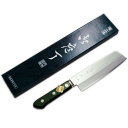 匠家 桜 堺石藤 青鋼 割込 薄刃 160mm 口金付き (菜切り包丁) 【送料無料】