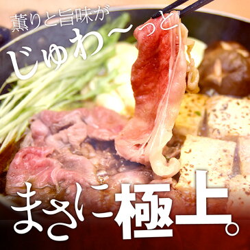 【送料無料】黒毛和牛 極上サーロイン すき焼き肉 500g 約2-3人前 すき焼き しゃぶしゃぶ 牛肉 鍋 お歳暮 ギフト お年賀 お中元 ご贈答 内祝い