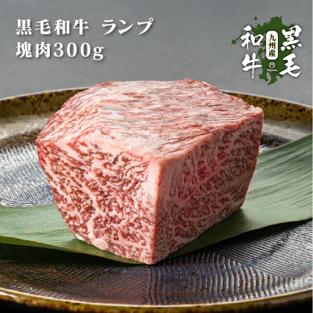 九州産黒毛和牛 ランプ 塊肉 ブロック 300g 焼肉用