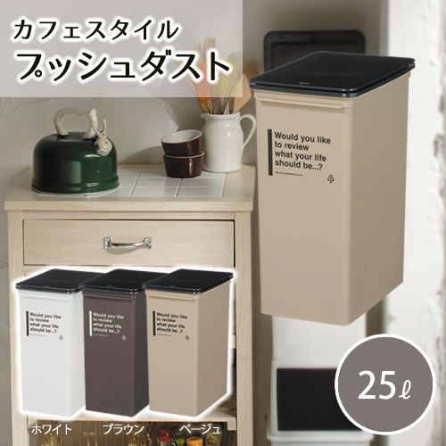 プッシュダスト 深 容量25L カフェス