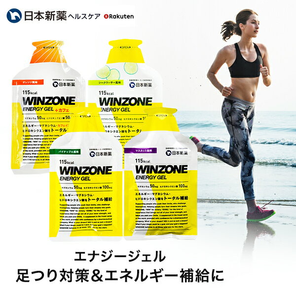 【9月1日エントリーでポイント最大18倍】WINZONE ENERGY GEL（ウィンゾーン エナジージェル）12袋入り 日本新薬 マラソン サプリ エナジージェル