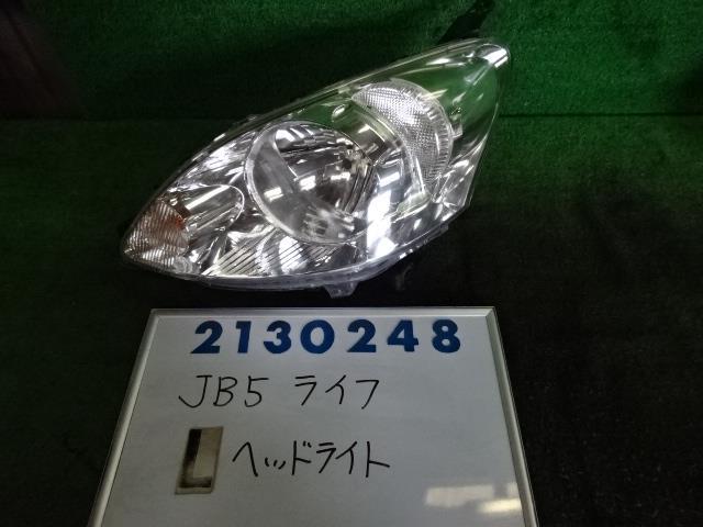 樂天商城 - 【中古】 ホンダ ライフ JB5 左 ヘッド ライト 中期 スタンレー STANLEY P6695 ハロゲン 33151-SFA-N71