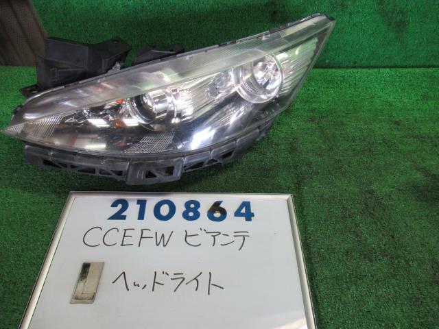 【中古】 マツダ ビアンテ CCEFW 左 ヘッドライト スタンレー STANLEY 7470 C273-51-0L0B