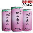 母の日 プレゼント ギフト 【ジュース ギフト】福島 お土産 果汁100 の桃ジュース 桃の恵み 190ml 1ケース30本入 福島県産の桃を使用 西野屋 【国産 缶 送料無料 花以外 実用的 誕生日 プレゼント ふくしまプライド 福島 応援 AR FP