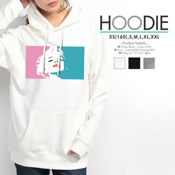 p[J[ fB[X Y XEFbg p[J[ vI[o[ hoodie  t[ht yA Jbv XS S M L X  }[ Marilyn Monroe OtBbN 킢 l 