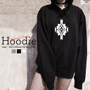 パーカー レディース メンズ スウェット パーカー プルオーバー hoodie 長袖 フード付き ペア カップル ペア カップル おそろ リンクコーデ おしゃれ オルテガ チマヨ ネイティブ エスニックボヘミアン 柄