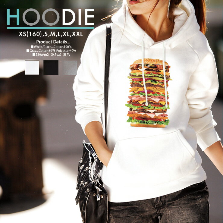 p[J[ fB[X Y XEFbg p[J[ vI[o[ hoodie  t[ht yA Jbv hamburger no[K big  l킢 yA Jbv  NR[f